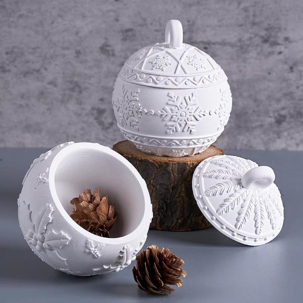 Silicone Mold Round Ball Jar Mold DIY Handmade Scented Candle Vessel Molds  DIY Crafting