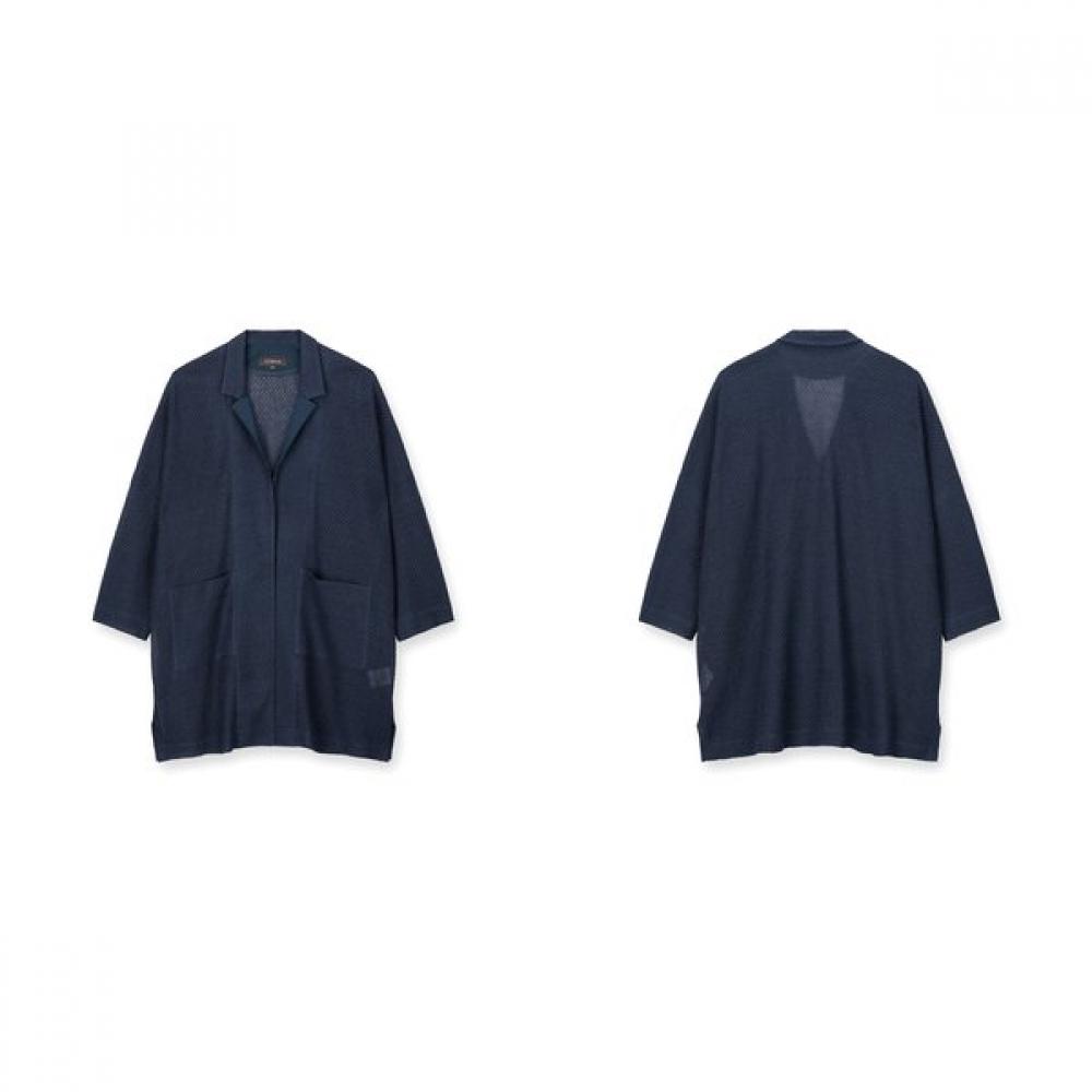 FURINA Linen Blend Boxy Fit Tailored Jacket