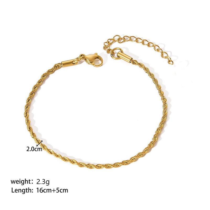 New Versatile Snake Bone Braided Titanium Steel Bracelet Fashionable Simple Elegant Non-Fading Blade Chain Niche Design Bracelet