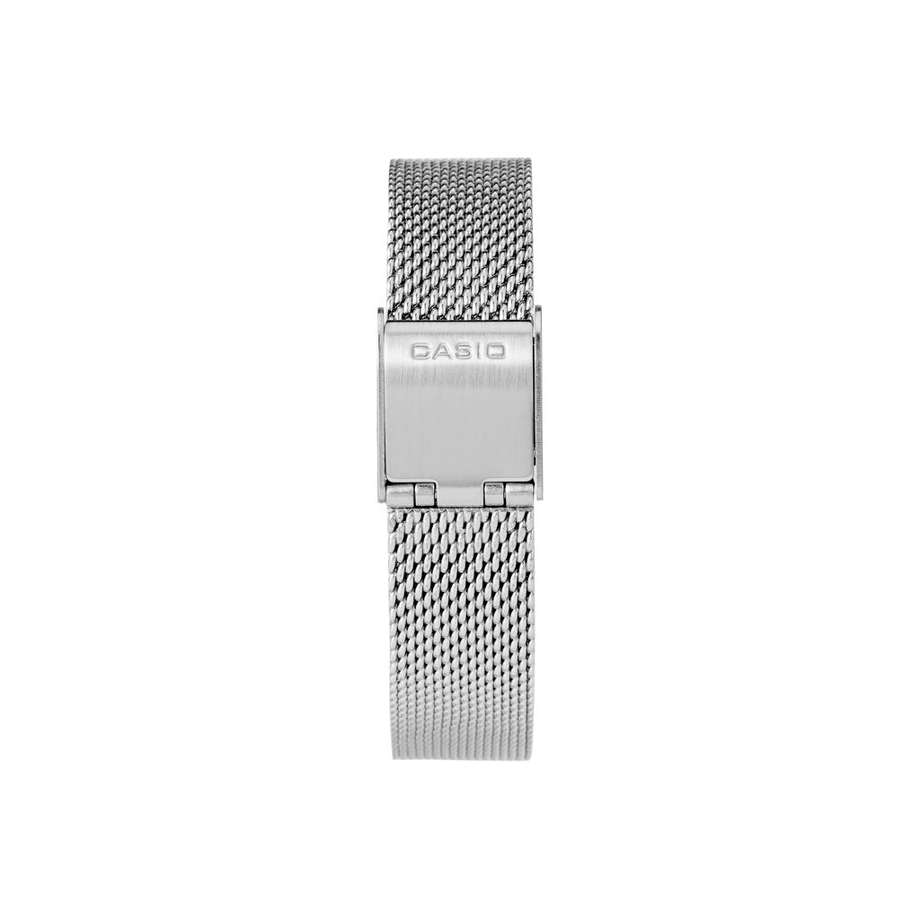 Casio Retro Small Dial Waterproof Watch Stainless Steel Band Quartz Movement Women watches Gray LA670WEM-7