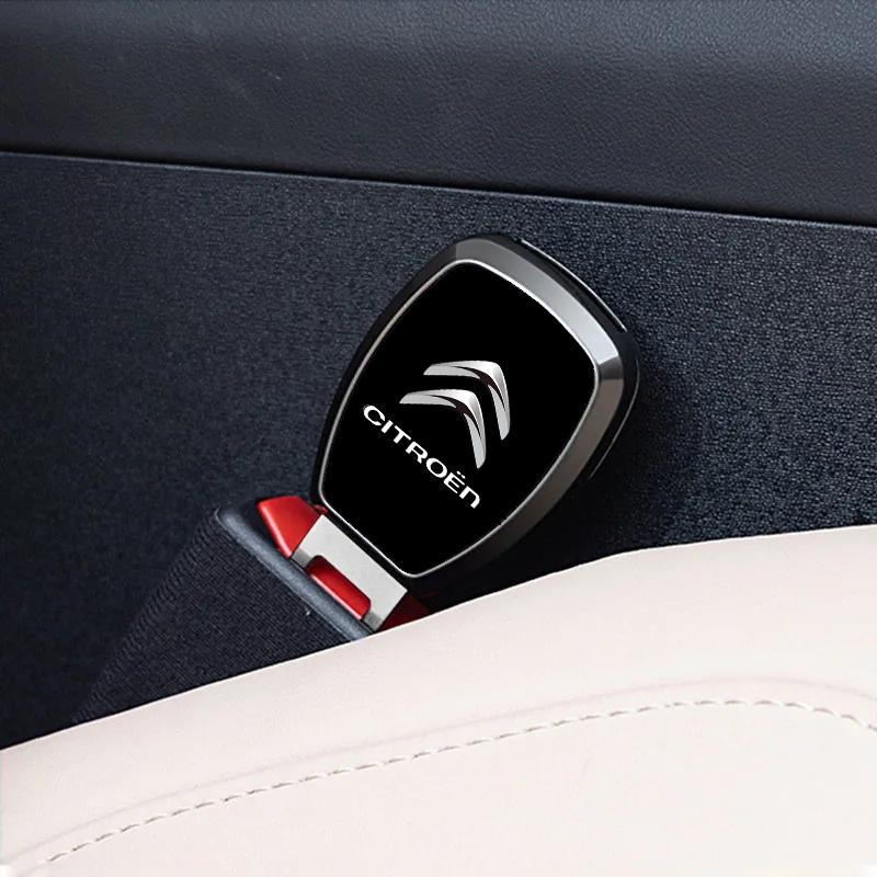 1PCS Car Badge Seat Belt Extension Plug Converter Accessories For Citroen C1 C2 C3 C4 C5 C6 C8 C4L DS3 DS4 DS5 LS DS6 Picasso
