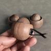 Wooden Essential Oil Diffuser Small Round Egg Diffuser Mini Advanced Natural Fragrance Diffuser Suitable for Cars and Families
