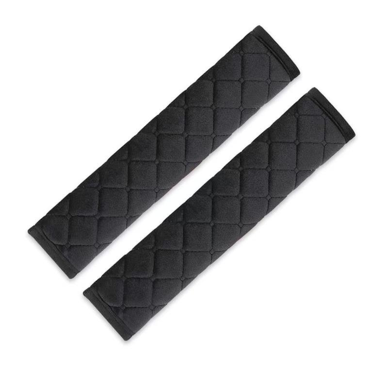 Car Seatbelt Shoulder Pad Cover Car Shoulder Strap Pads Car Seatbelt Cover Auto Seat Belt Cover Automotive Interior Accessories 22cm/28cm чёрный