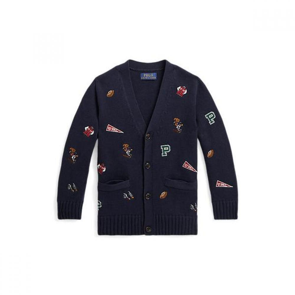 Polo Kids Boys Polo Bear Cotton V Neck Cardigan 2 7 Cwposweb6820441410 2