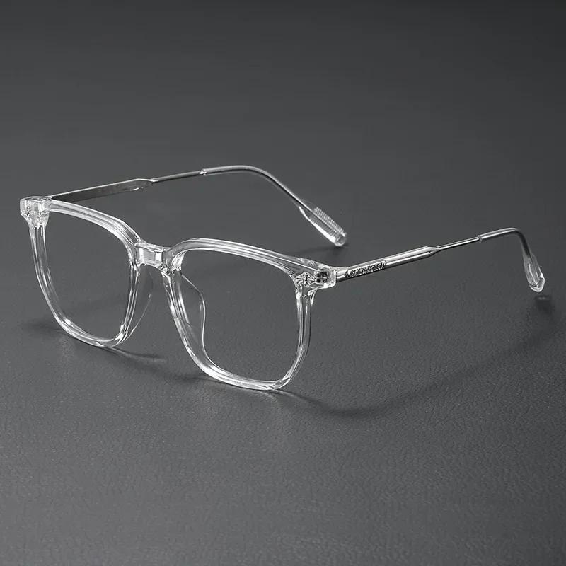 Fashion Optical Glasses Frame Women Anti Blue Light Men Business Large Square Eyeglasses Vintage Prescription Eyewear
