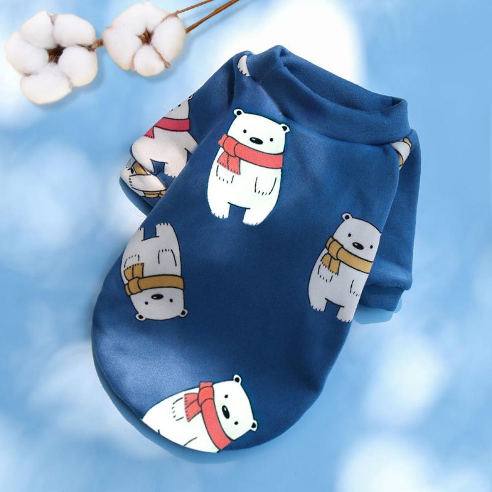 Pet Dou Cat Two-legged Clothing Sweater Spring Autumn Winter Pattern Dog Cat Teddy Clothing Supplies Dog Clothes