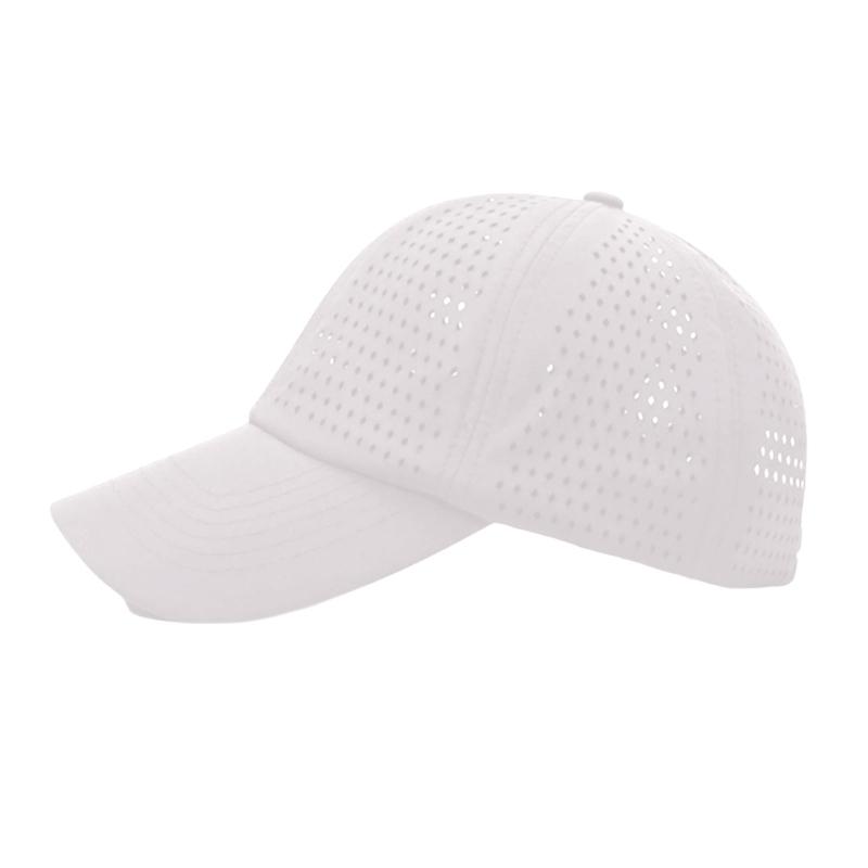 Breathable Outdoor Sun Hat Perforated Design Sweat Resistant Polyester Adjustable Fit Summer Activity Gear