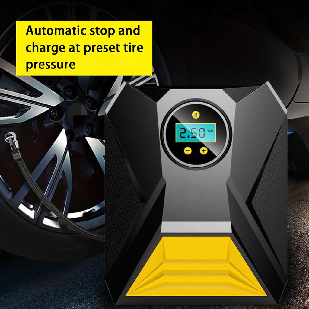 Tire Inflator Portable Tire Inflator For Car 12v Digital Display Electric Pressure Gauge For Automotive Bicycle Truck Motorcycle