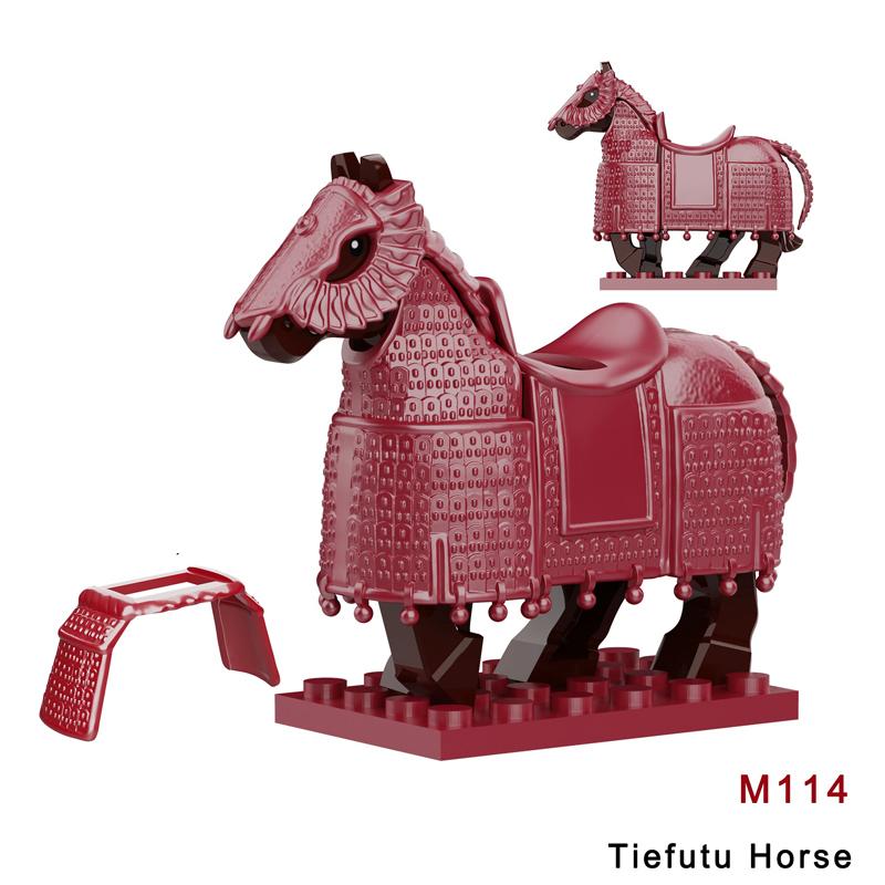 Medieval Accessories Building Blocks Soldiers Weapons Military Flags Mount War Horses Orc Mount Flags Wolf Bricks Kids Toys Gift