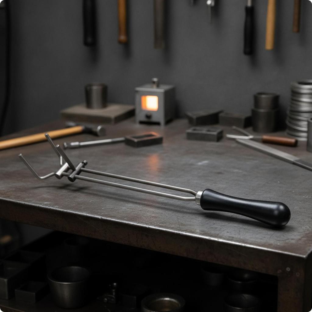 Crucible Gripper with Adjustable Head Long-Lasting Casting Tongs Reinforced