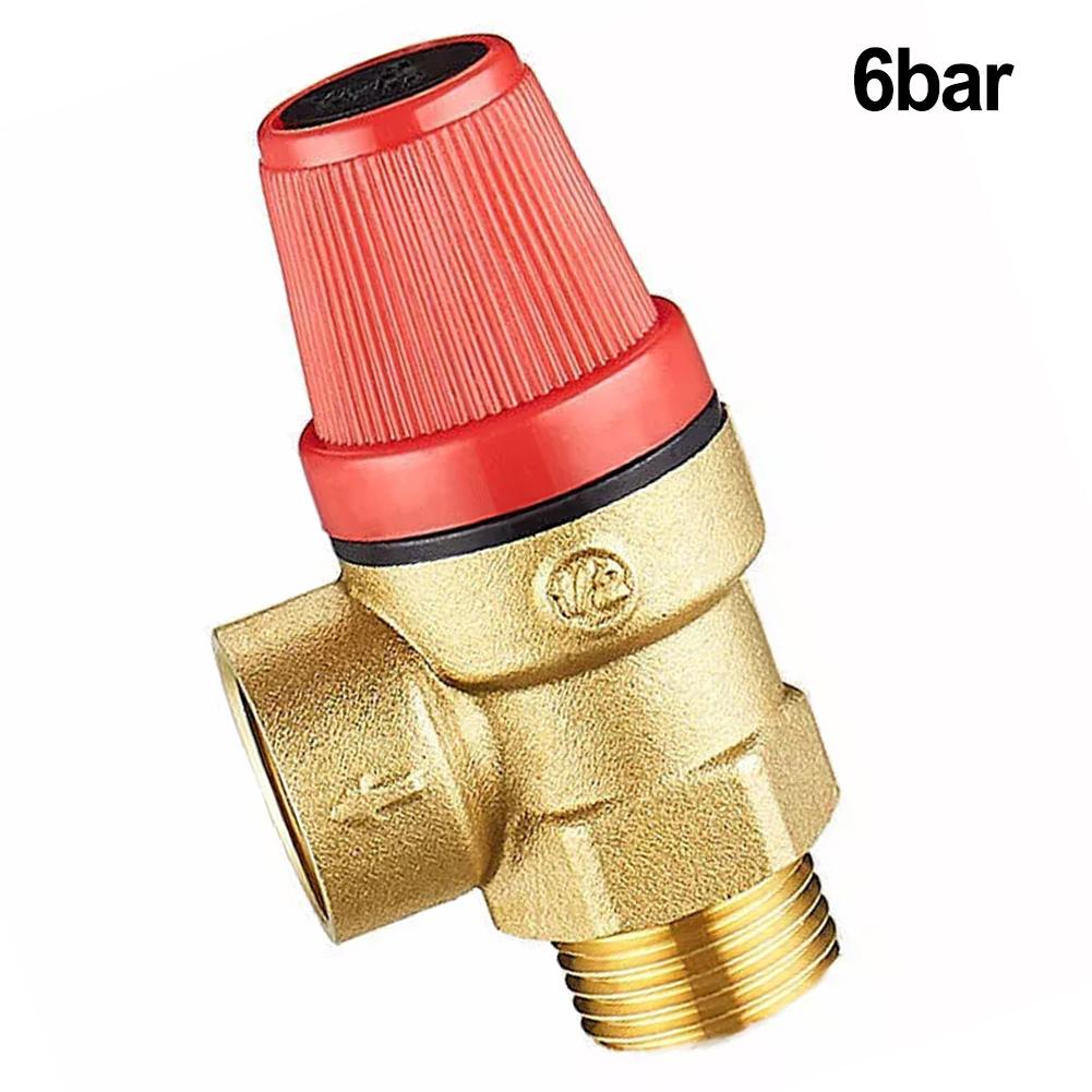 Quick and Easy Installation of Brass Safety Valve Drain Relief Switch for Solar Water Heater Inner & Outer Wire