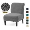 1Pc Super Soft Velvet Armless Chair Cover Stretch Non-Slip Accent Chair Cover Home Single Sofa Slipcover For Bar Counter El