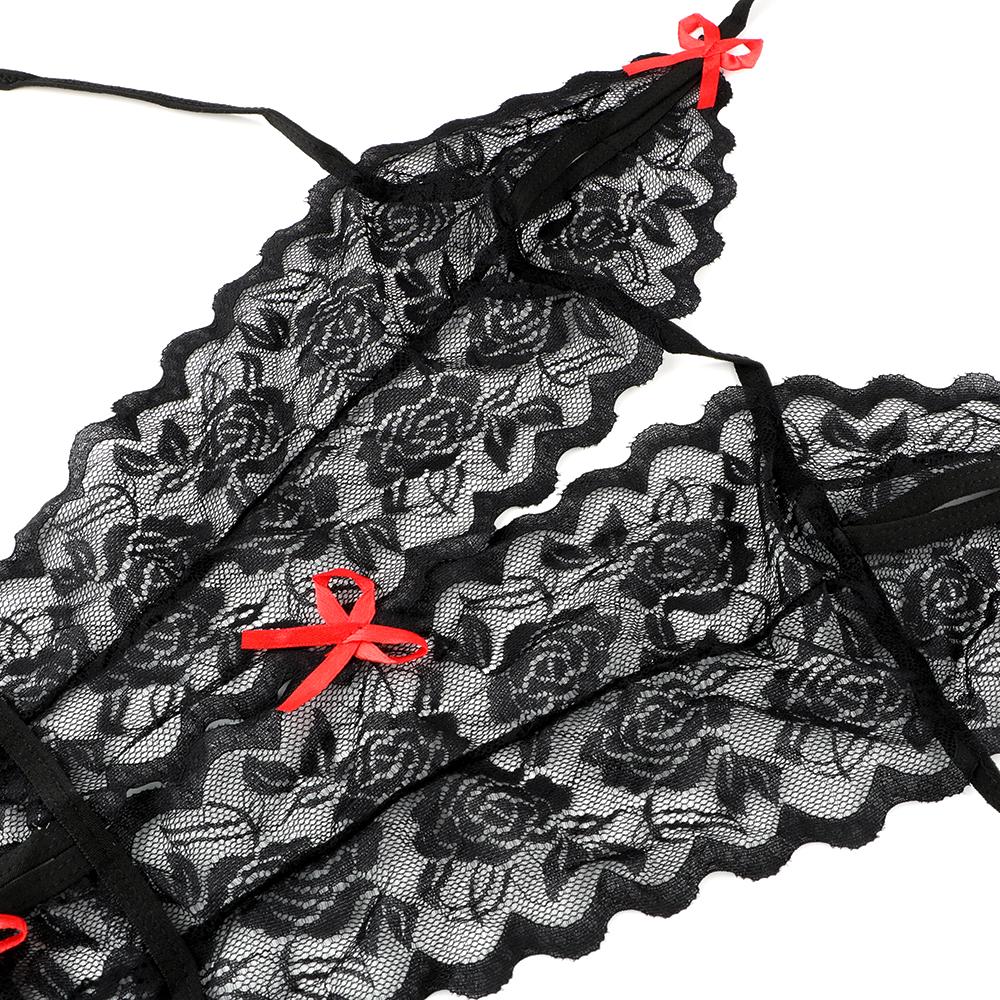 Erotic Lingerie G-string Sex Toys for Women Sexy Costumes Adult Products Lace Siamese Perspective Three-Point Underwear Sexy Lingerie