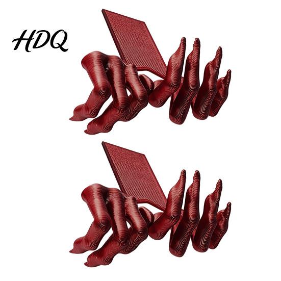Devil Hand Bookmark Gothic Creepy Demon Claw Bookmark 3D Printed Scary Dark Style for Book Lovers Halloween Bookshelf Decor Shaped