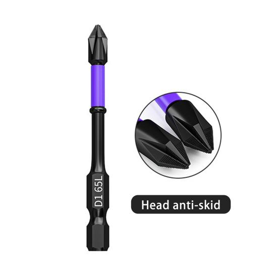 High Hardness Strong Magnetic Bit Screwdriver Bit Rustproof Anti-Slip Shock-Proof Heavy Duty Magnetic Bit Kit