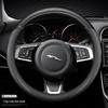 Genuine Leather Steering Wheel Cover for Jaguar XF, F-PACE, XEL, XFL, XJ, XE - All-Season, Non-Slip.
