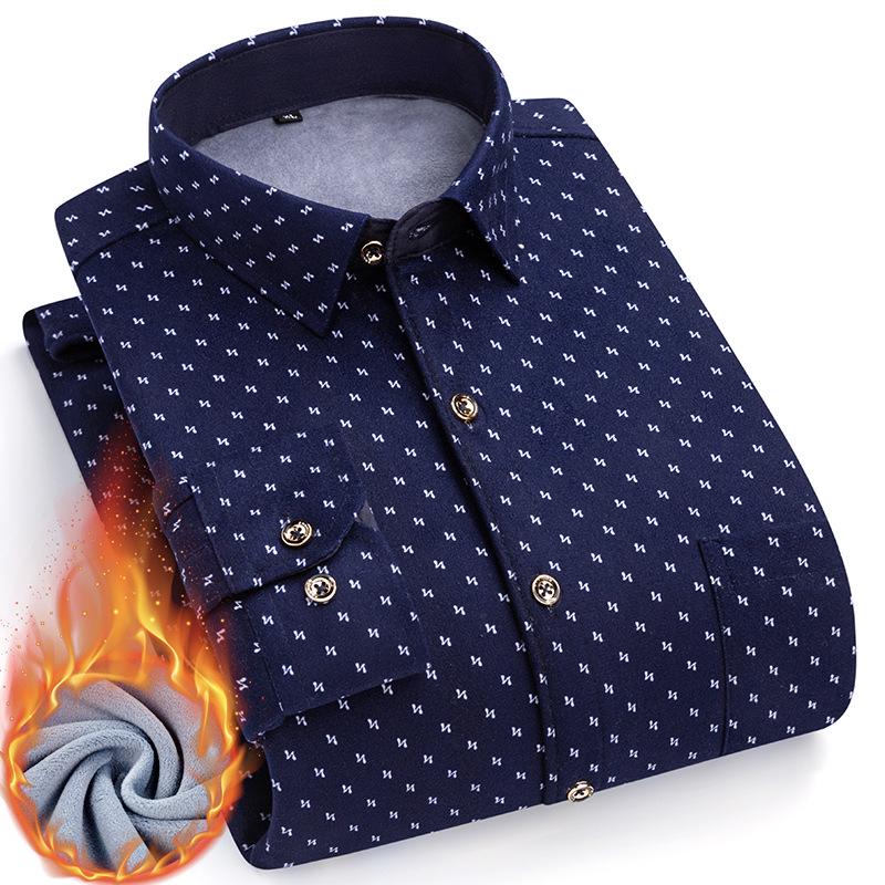 Cămașă groasă cu carouri și căptușeală din fleece pentru bărbați pentru Toamnă/Iarnă – Opțiuni multicolor disponibile