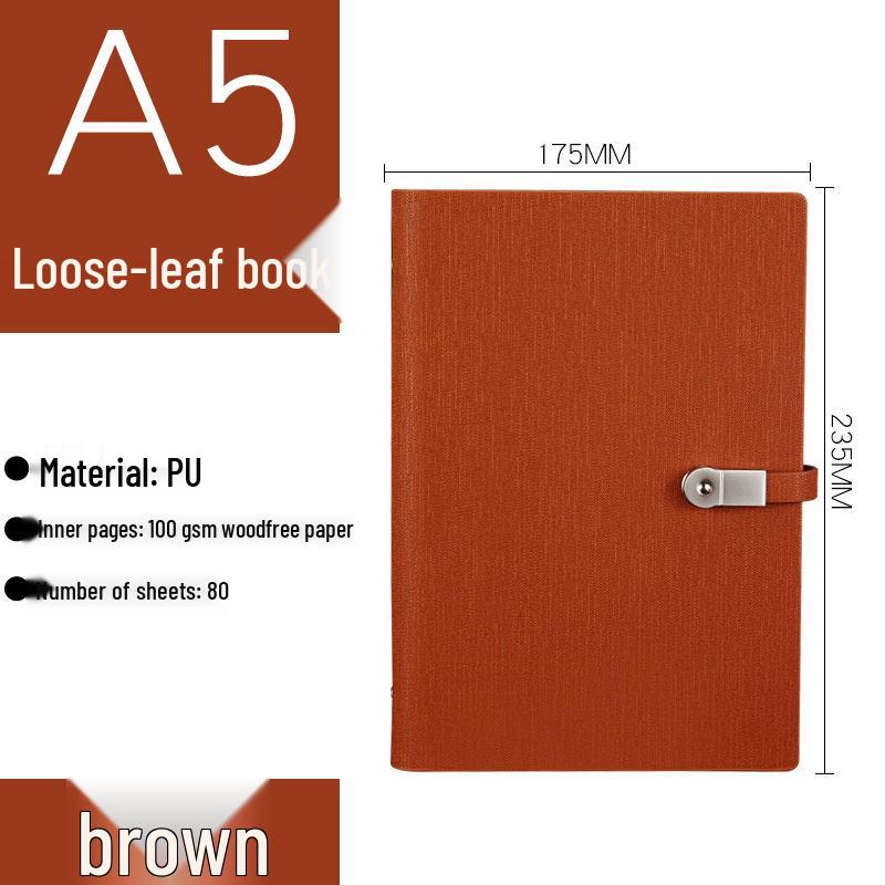 Custom Business Meeting Loose-Leaf Notebook Gift Set