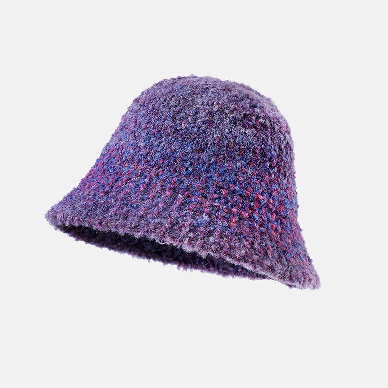 

Шапка женская Дофаминовая шерстяная вязаная шерстяная шапка зимняя теплая шапка-умывальник