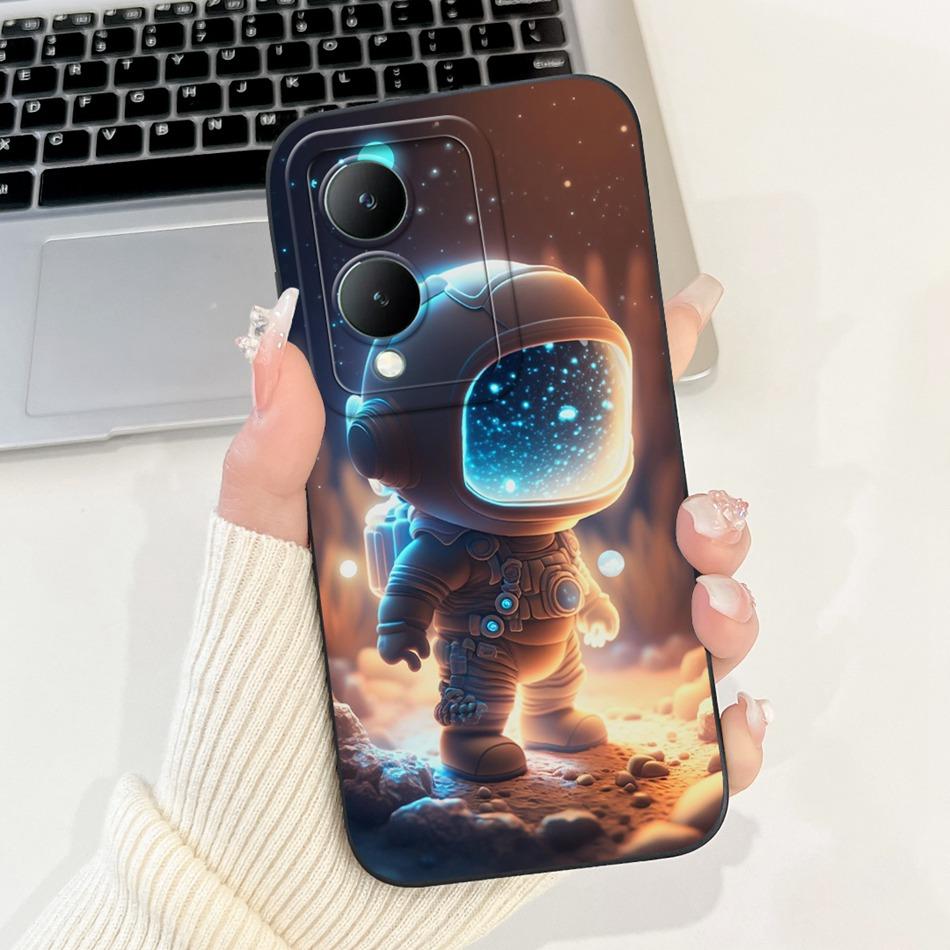 For Vivo Y17s Case VivoY17s Y 17S 4G 2024 Cute Panda Rabbit Cartoon Soft Silicone Shockproof Phone Cases