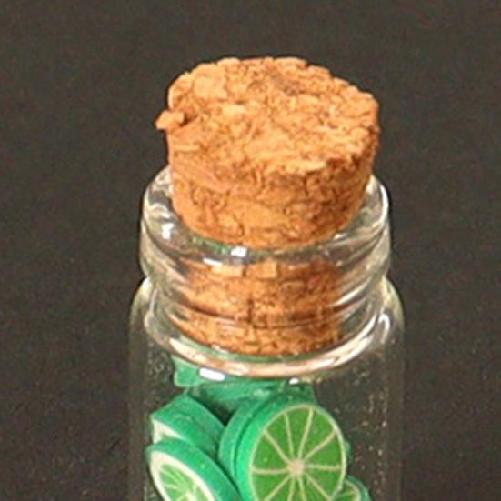 12Pcs Doll Houses Accessories Miniature Fruit Jars 1/12 Scale Realistic Fruits In Glass Jar for Fairy Garden Doll Houses Kitchen Decor And DIY Crafts