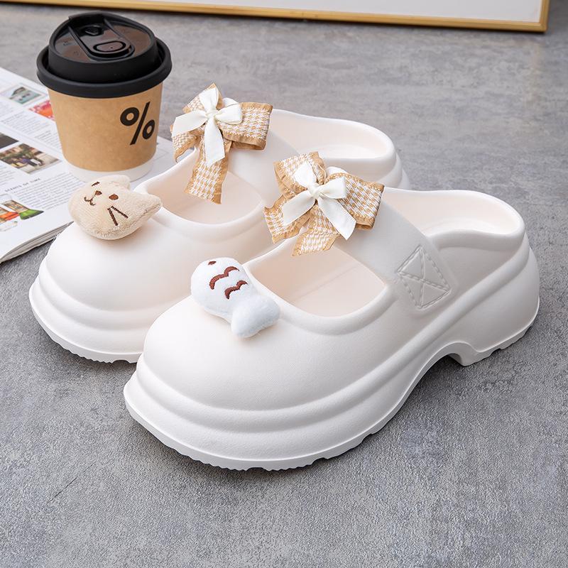 EVA British Style Non-Slip Girls' Closed-Toe Fashion Shoes – 7cm Thick Sole for Height Increase