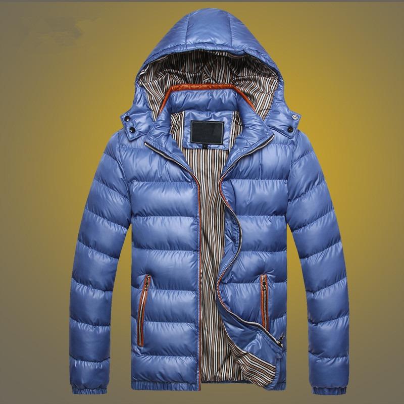 Men's Cotton-padded Jacket, Youth Casual Cotton-padded Jacket, Warm and Thickened Plus Size Hooded Cotton-padded Jacket for Men