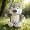 Peluche Lupo 17cm Lupo Grigio Bambola di Peluche Kawaii Decorazione per la Casa Giocattoli Giocattolo per Accompagnare il Sonno delle Bambine Regali Sorpresa di Compleanno per Amici