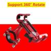 360 Rotate Metal Motorcycle Bicycle Phone Holder Aluminum Alloy Anti-slip Bracket Support GPS Clip Bike Phone Stand for iPhone