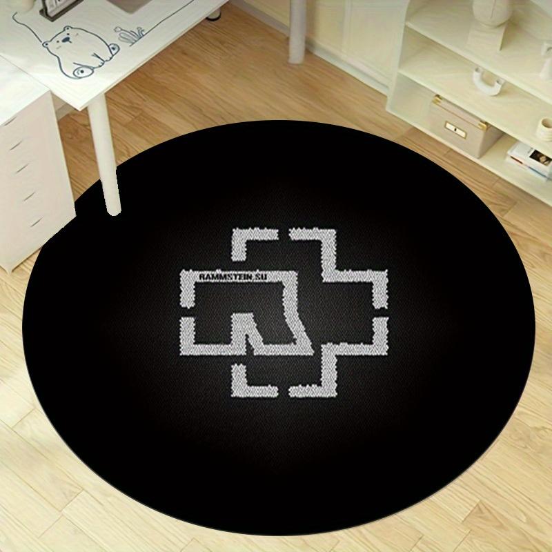 

1pc Home Circular Rug Office Round Carpet Outdoor Gift Decorative Mat Non-Slip Floor Covering Modern Design RC2795 80cm by 80cm