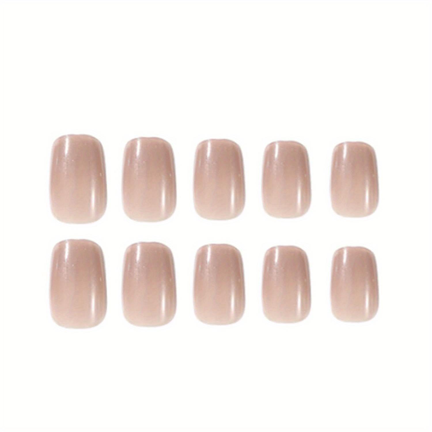 Накладные ногти Press on Nails Nude Full Cover Acrylic Jelly Medium Накладные ногти — фото 4