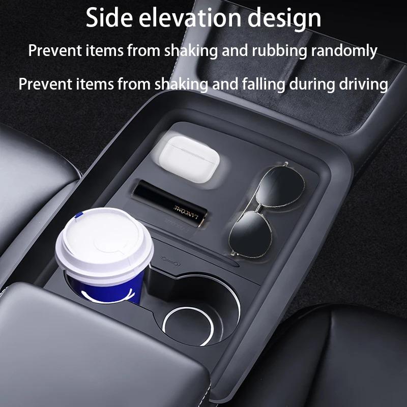 For Tesla Model Y Central Control All Inclusive Silicone Protective Pad, Central Control Push-pull Silicone Anti Slip Pad