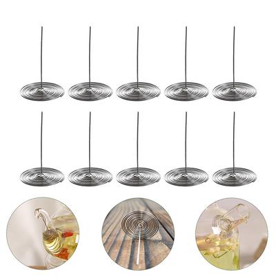 10 stücke Teekanne Auslauf Filter Mesh Sieb Spirale Einsatz Edelstahl Wasserkocher Brauen Filter Küche Werkzeuge