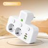 EU Wall Plug Power Strip – 2 Versions: Standard or with USB Type-C, Wall Charger for Home & Office