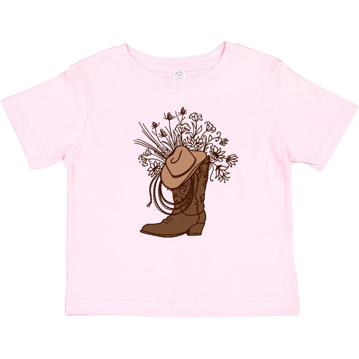 Inktastic Cowgirl Rodeo Western Boot Baby kids boys T-Shirt Future Clothing Clothes Infant 100