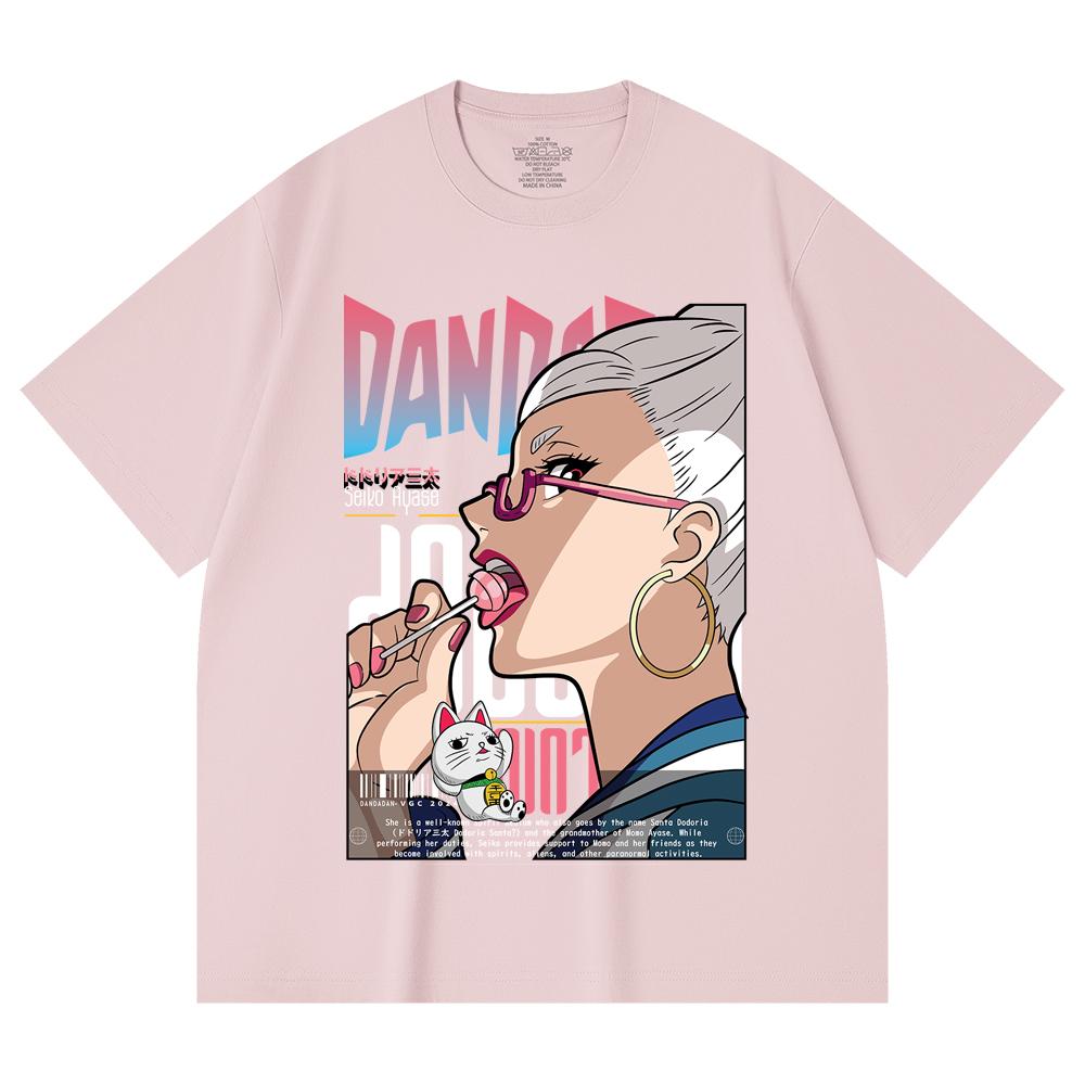 230 Gsm 100% Cotton DanDaDan V10 Seiko Print Unisex Heavy Cotton T Shirt