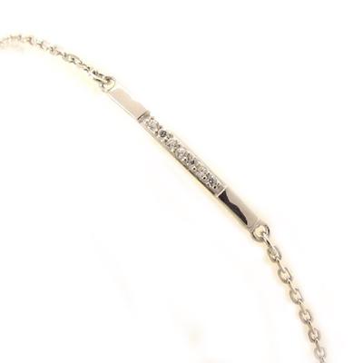 [K7785] - White 'Goddess' Silver Bracelet