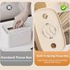 Smooth Tissue Box with Lid Large Opening Desktop Tissue Dispenser Facial Tissue Holder  Office