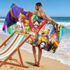 Straw Hat Crew Full Set Print Beach Towel, Large Soft Quick Dry Towel for Beach Camping Swimming