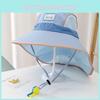 Childrens Sun Protection Hat With Wide Brim Uv Shield Summer Beach Cap For Kids