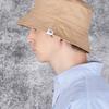 VARZAR Monogramm Etikett Farbe Eimerhut Beige