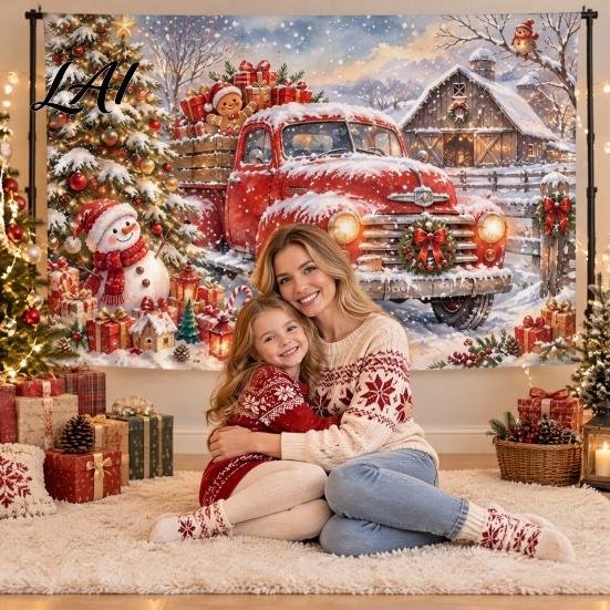 Winter Wonderland Background for Photos 70" x 45" Christmas Photography Backdrop Snow Scene Merry Decoration Party Background Holiday New