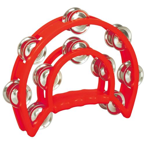 Artec Dance Tambourine, Medium, Red, 6874, for Cheering, Sports Days, Performances, Dance, Outdoors, Festivals, and More