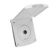 RV Gravity City Water Inlet White ABS with Magnetic Locking Cover for Boat Trailer