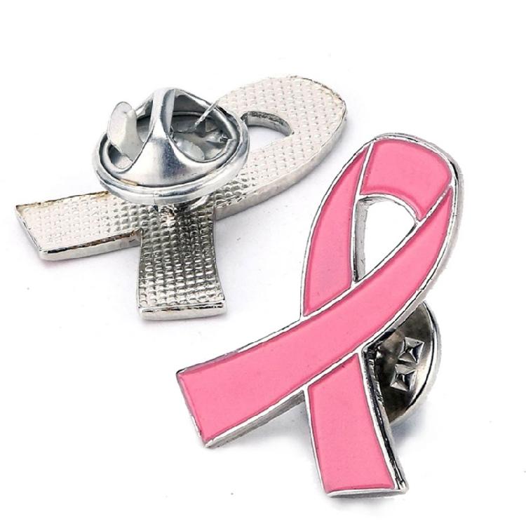 Breast Cancers Awareness Pin Alloy Material Corsage Pin Ribbon Enamel Pins
