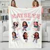 Girlgroup K-KATSEYEs Throw Flannel Blanket Perfect for Sofa Office Bed Travel Sleep Read Relax Camping four season use