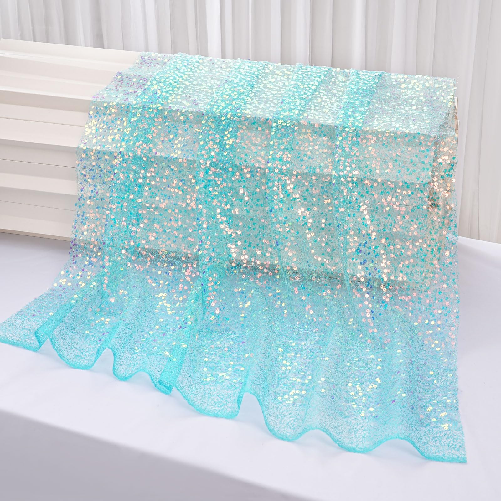 

Ткань с пайетками Переливающаяся Ткань с блестками русалки Розовая Блестящая Ткань для Свадебных Костюмов Шитья Платья Скатерти DIY Поделок Подарок 125x50CM