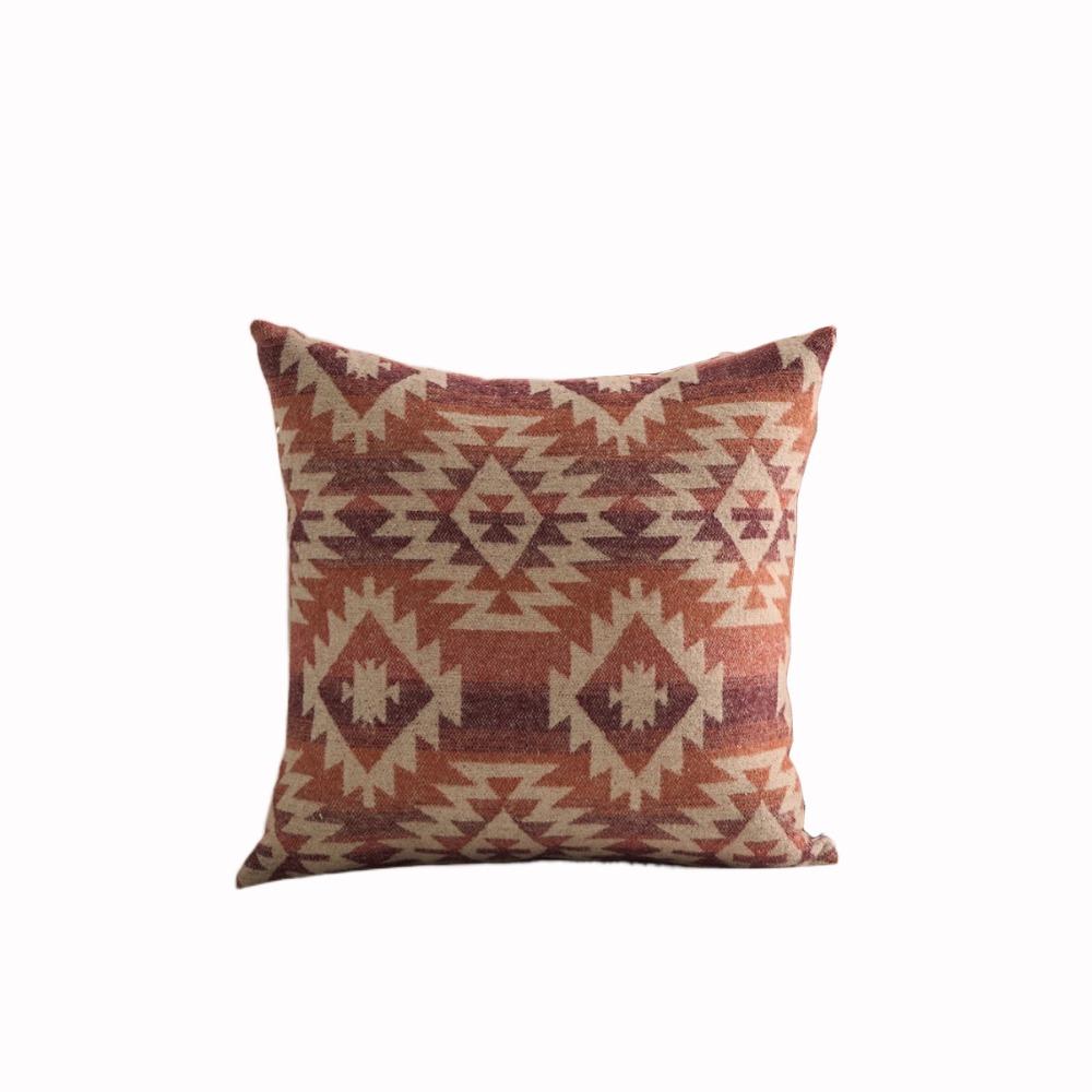 

Винтажная наволочка в этническом стиле, наволочка с геометрическим узором, наволочка для декоративной подушки, домашний декор красный