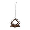 Bucolic Outdoor Bird Feeder With Open Design To Attract Multiple Species Natural Wood And Metal Yard Ornaments
