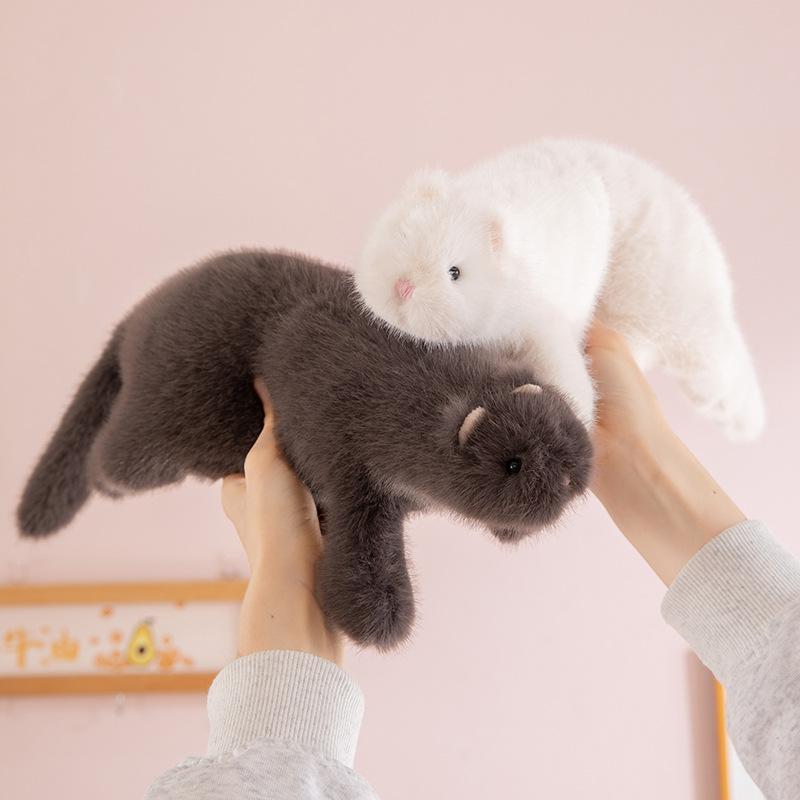 50cm cute simulation animal ferret baby plush stuffed decompression toy soft children's birthday gift Kawaii room decoration